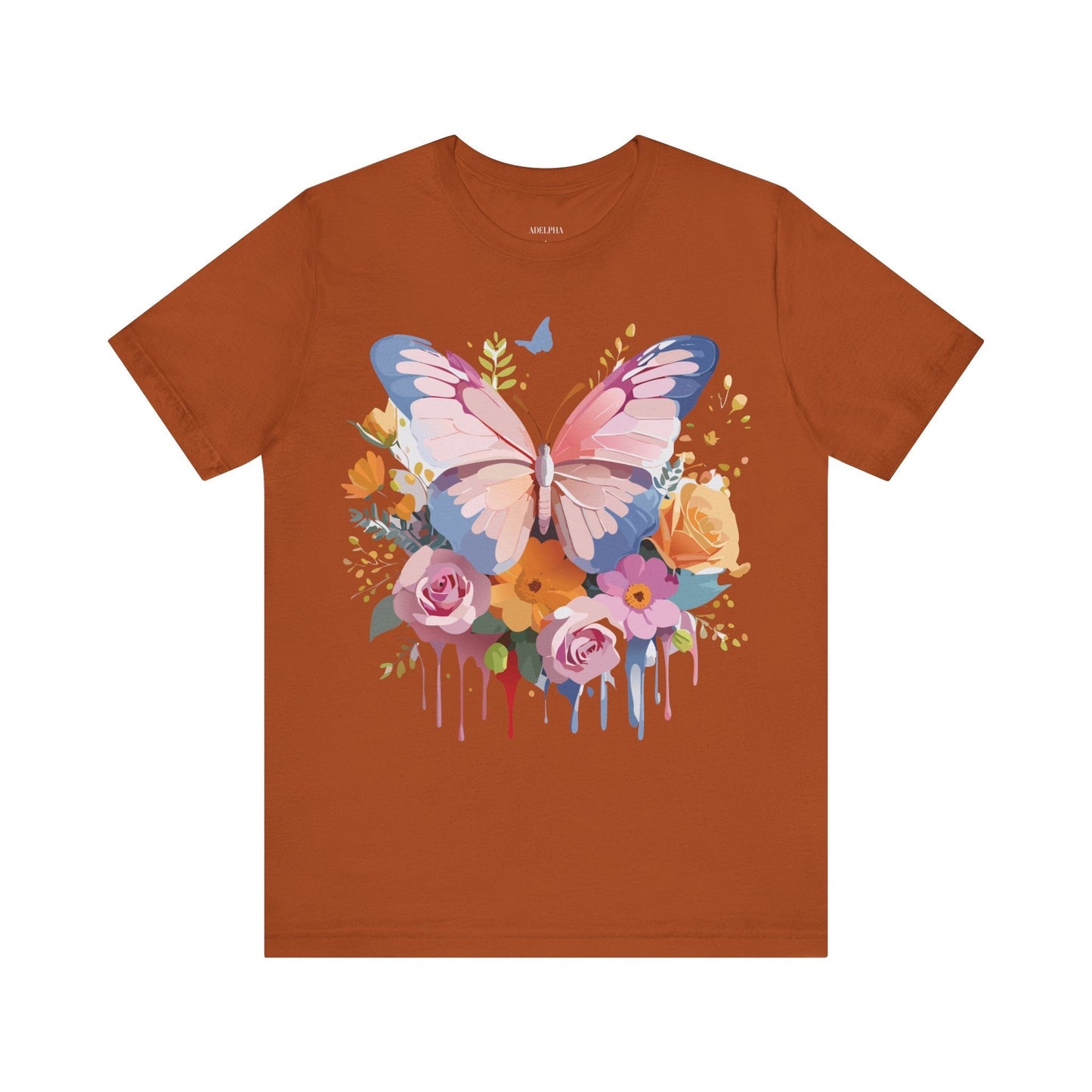 Butterfly Graphic Tee Unisex Short Sleeve Jersey Shirt By Adelpha
