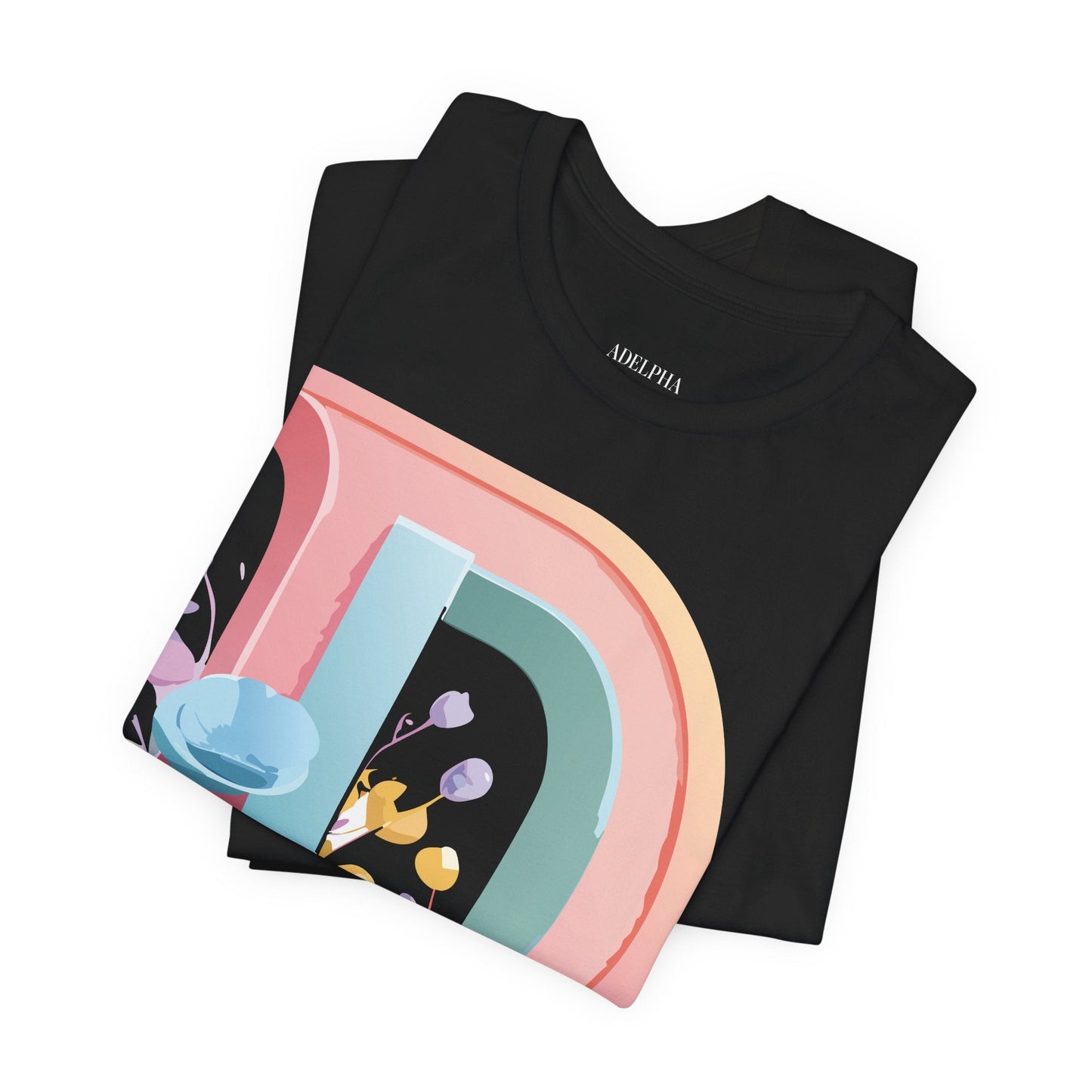 Letter D Shirt Unisex Jersey Graphic Tee From Adelpha With Vintage Inspired Artwork Short Sleeve