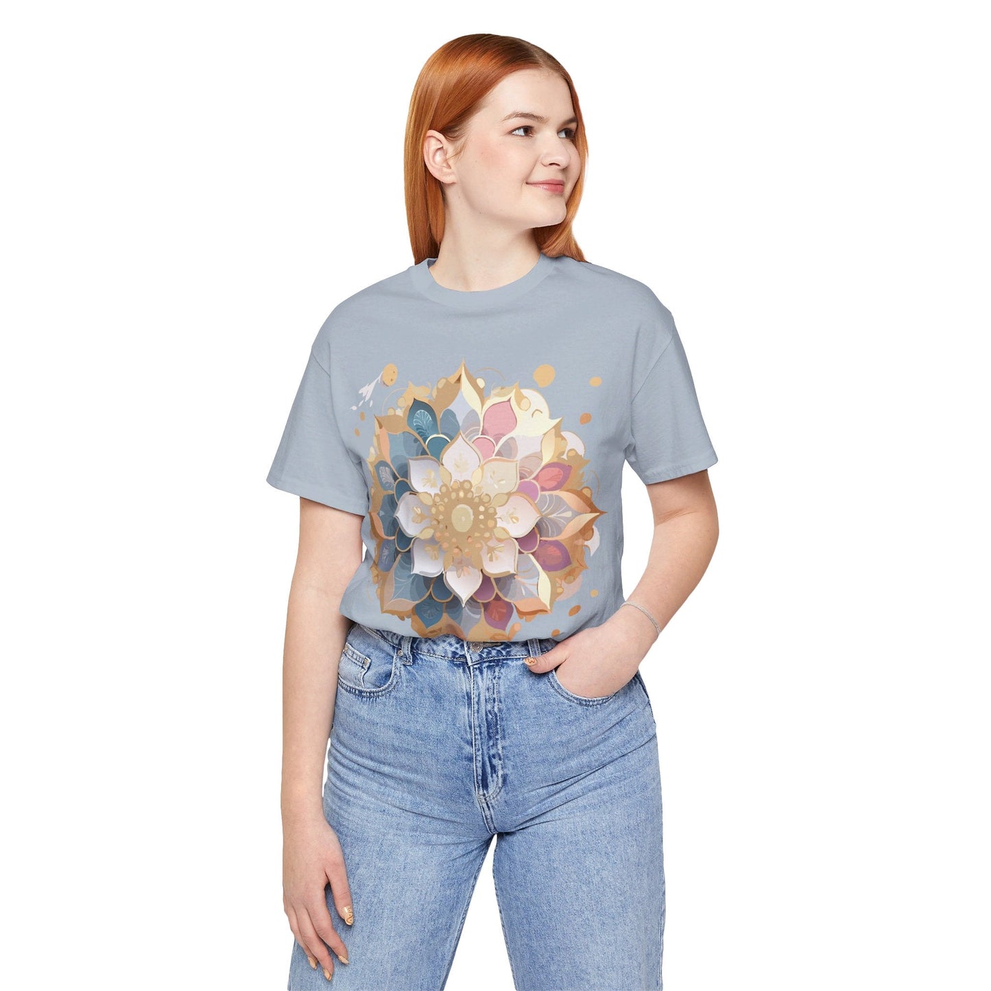 Mandala Graphic Tee For Men And Women By Adelpha Unisex Short Sleeve Art Design Shirt
