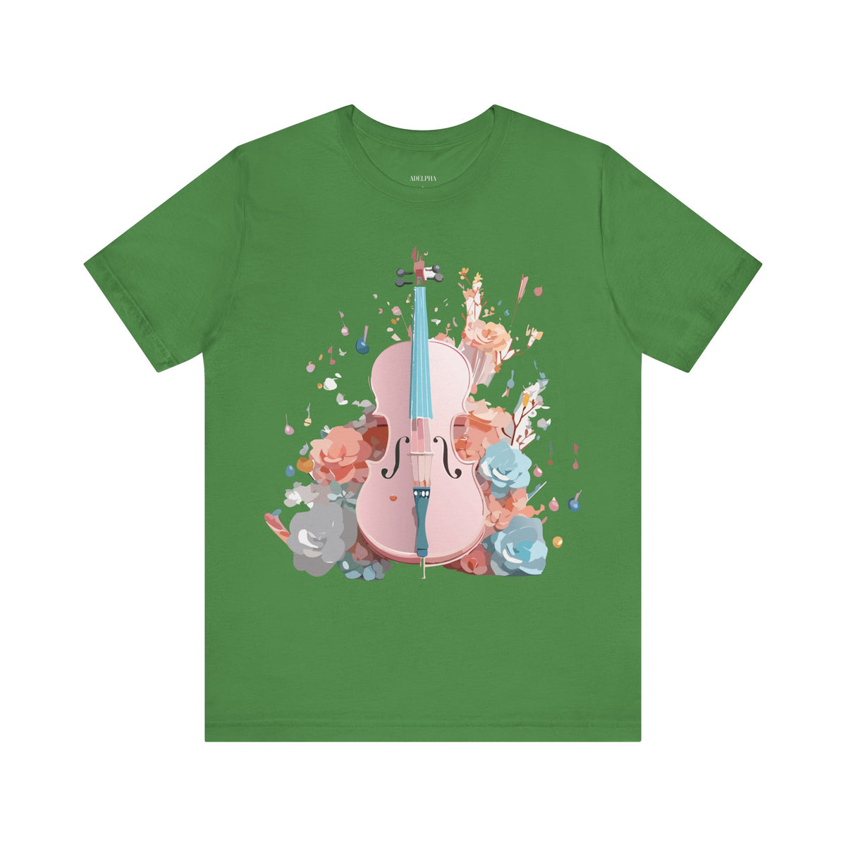 Music Graphic Unisex Cotton Bella+Canvas Tee with Art Design n171