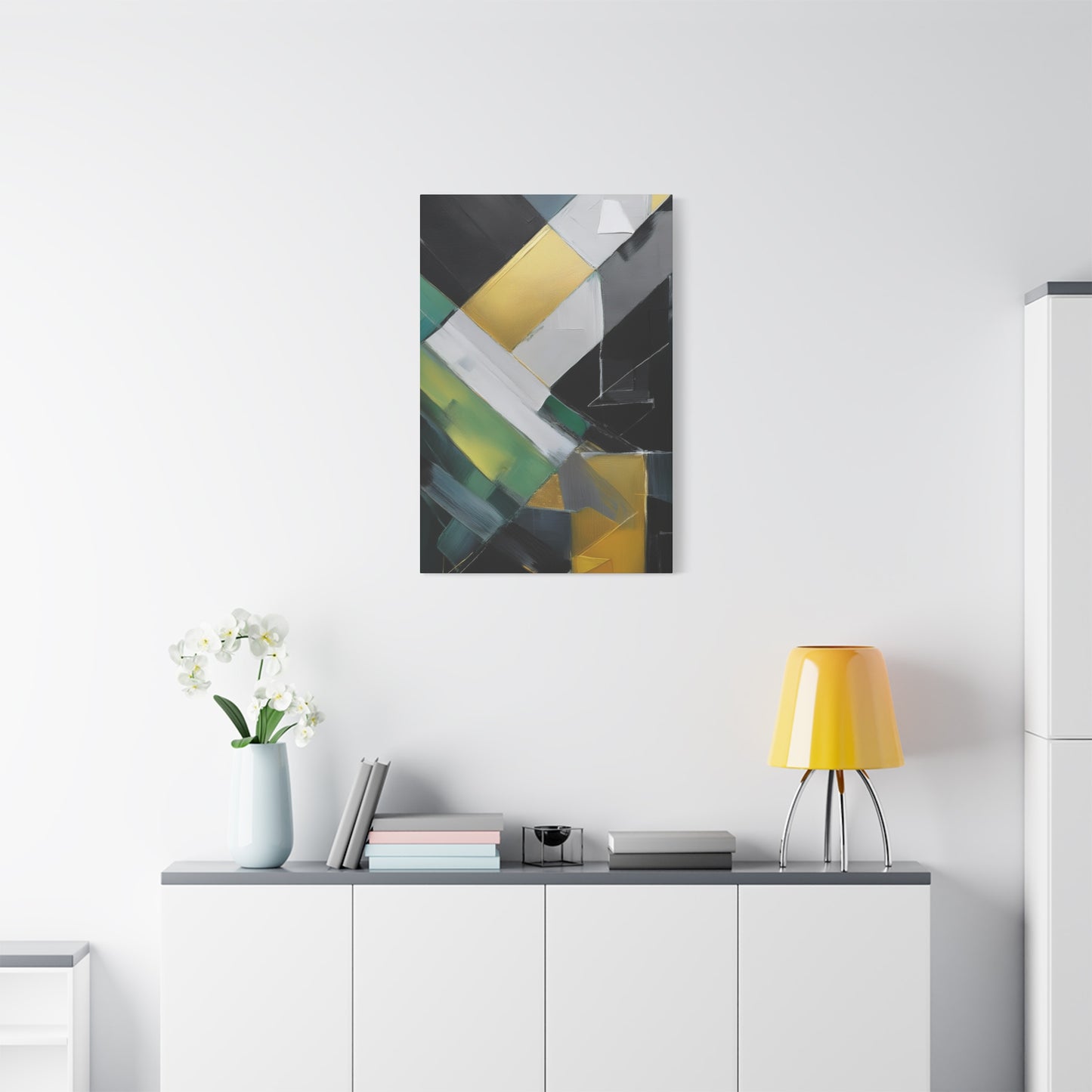 Abstract Geometric Painting Print Canvas 20x24,20x30,24x30 24x32,24x36,30x40 32x48,36x48,40x60 Pine-Wood Inner Frame ABS-78