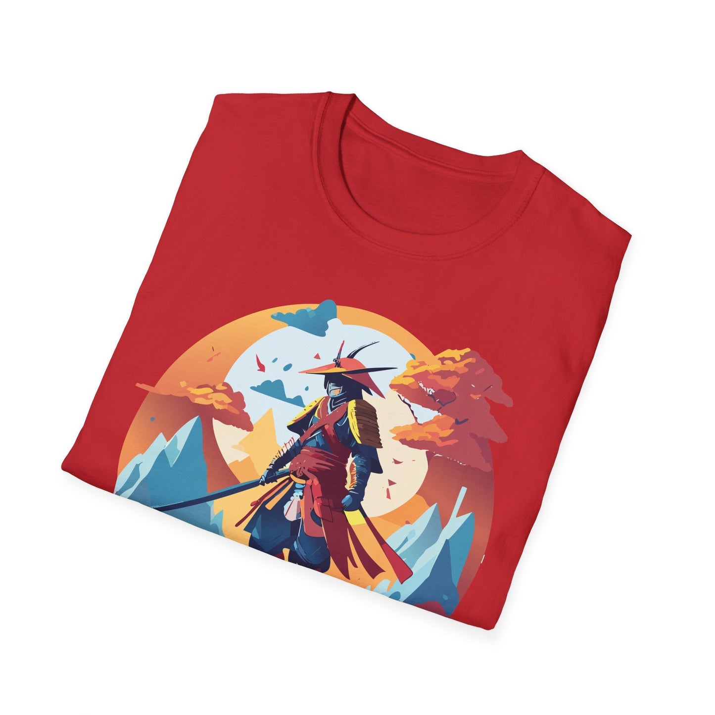Samurai Shirt Unisex Tee Gildan Softstyle 64000 100 Percent Ring Spun Cotton Lightweight