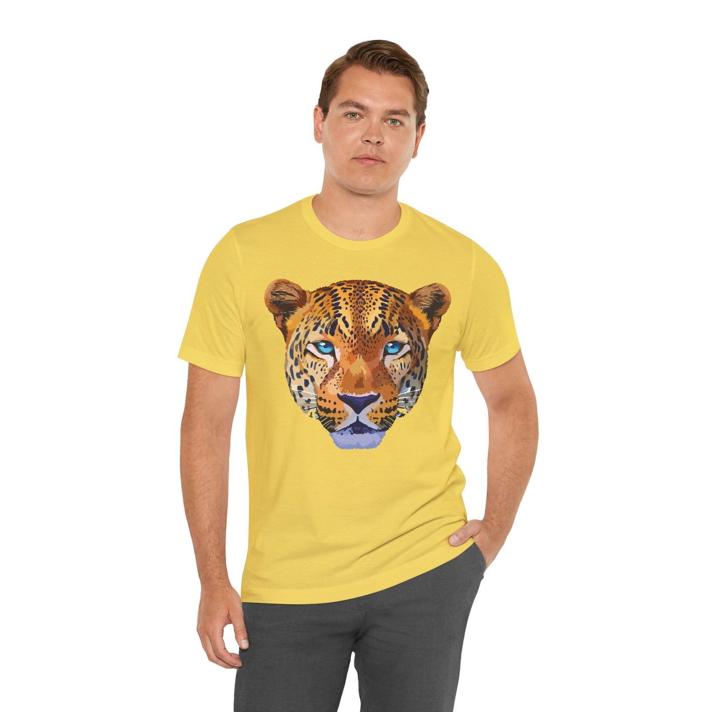 Unisex Animal Print Tee Shirt With Art Design Wild Animals Graphic Tee For Everyday Wear