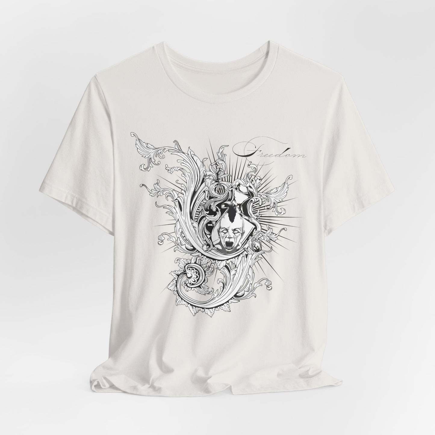 Freedom Art Design Tee, Artistic Tee, Graphic T-Shirt, Music Tees, Artistic Music T-Shirt, Vintage Top