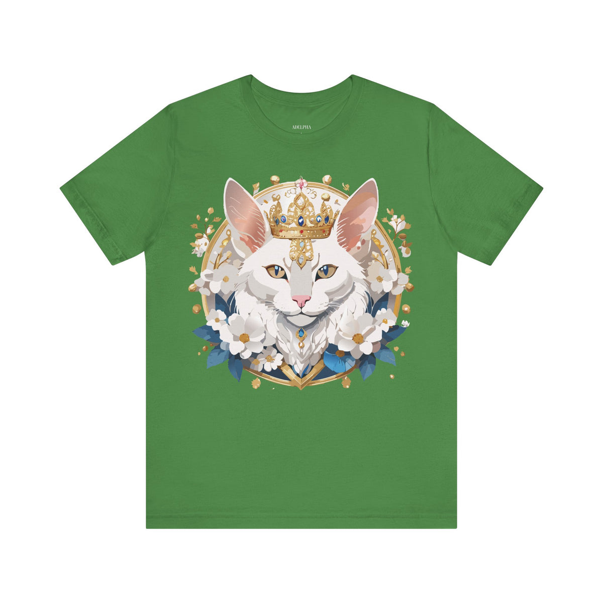 Medallion Graphic Unisex Cotton Bella+Canvas Tee with Floral Art Design m64