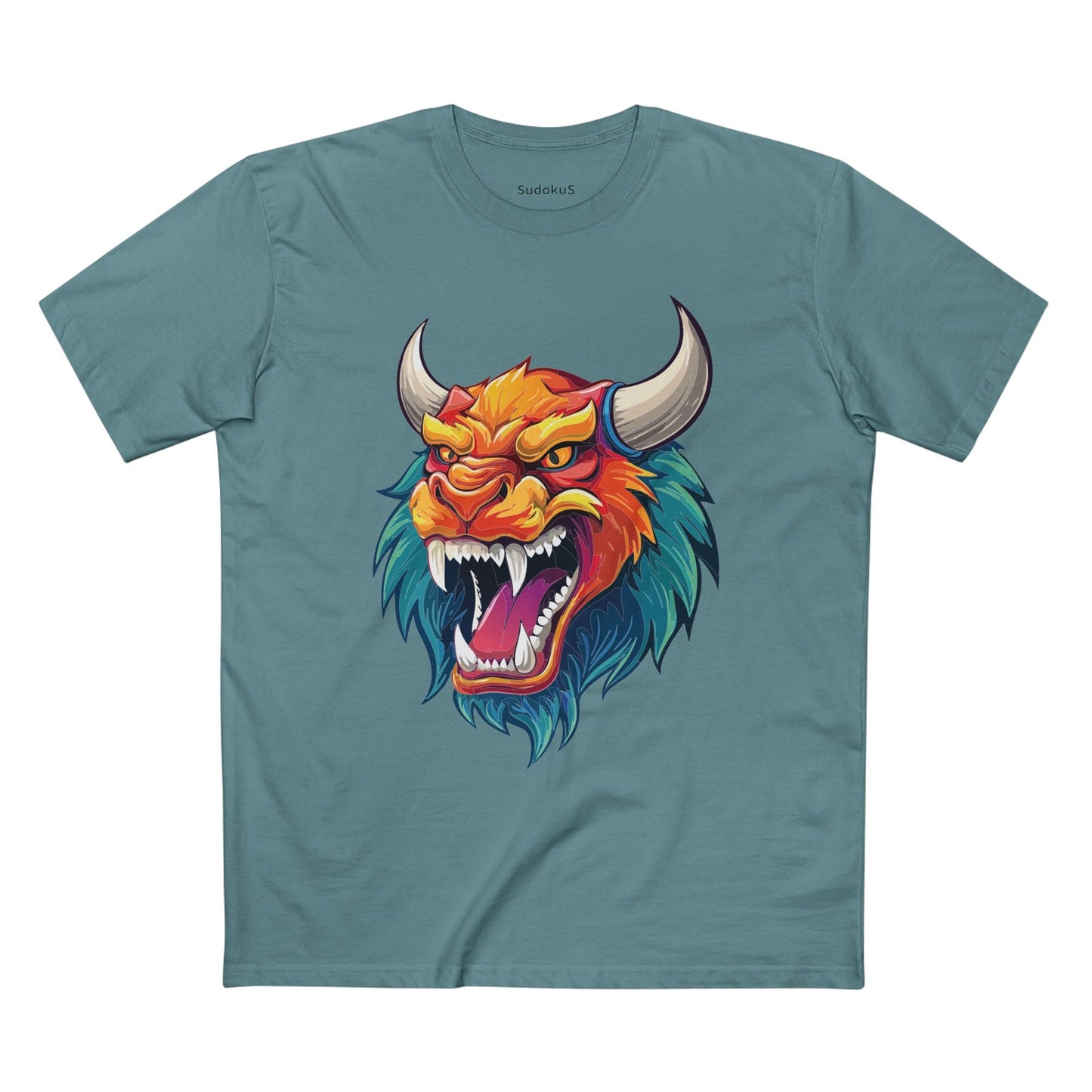 Cartoon Monsters Graphic Unisex 100 Cotton Staple Tee 18