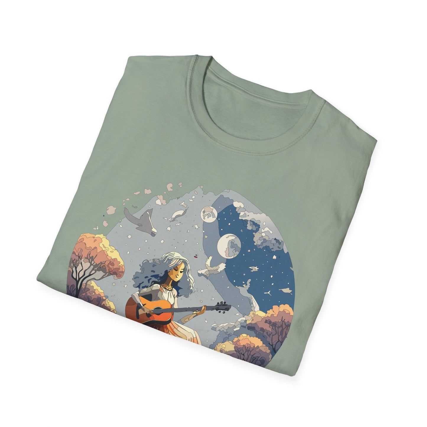 Womens Graphic T Shirt Art Design Tee Unisex Softstyle Cotton Shirt Everyday Comfort Durable Wear