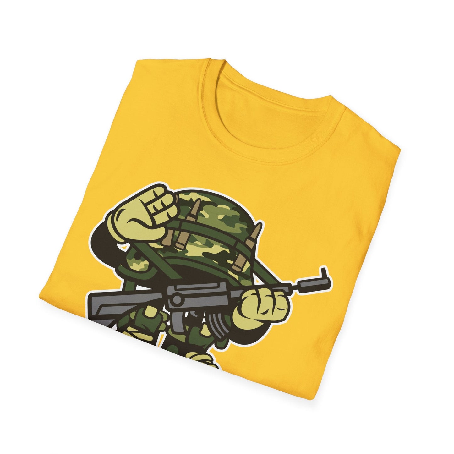 Cartoon T Shirt Animation Tee Funny Art Design Unisex Softstyle 64000 Lightweight Cotton Tee