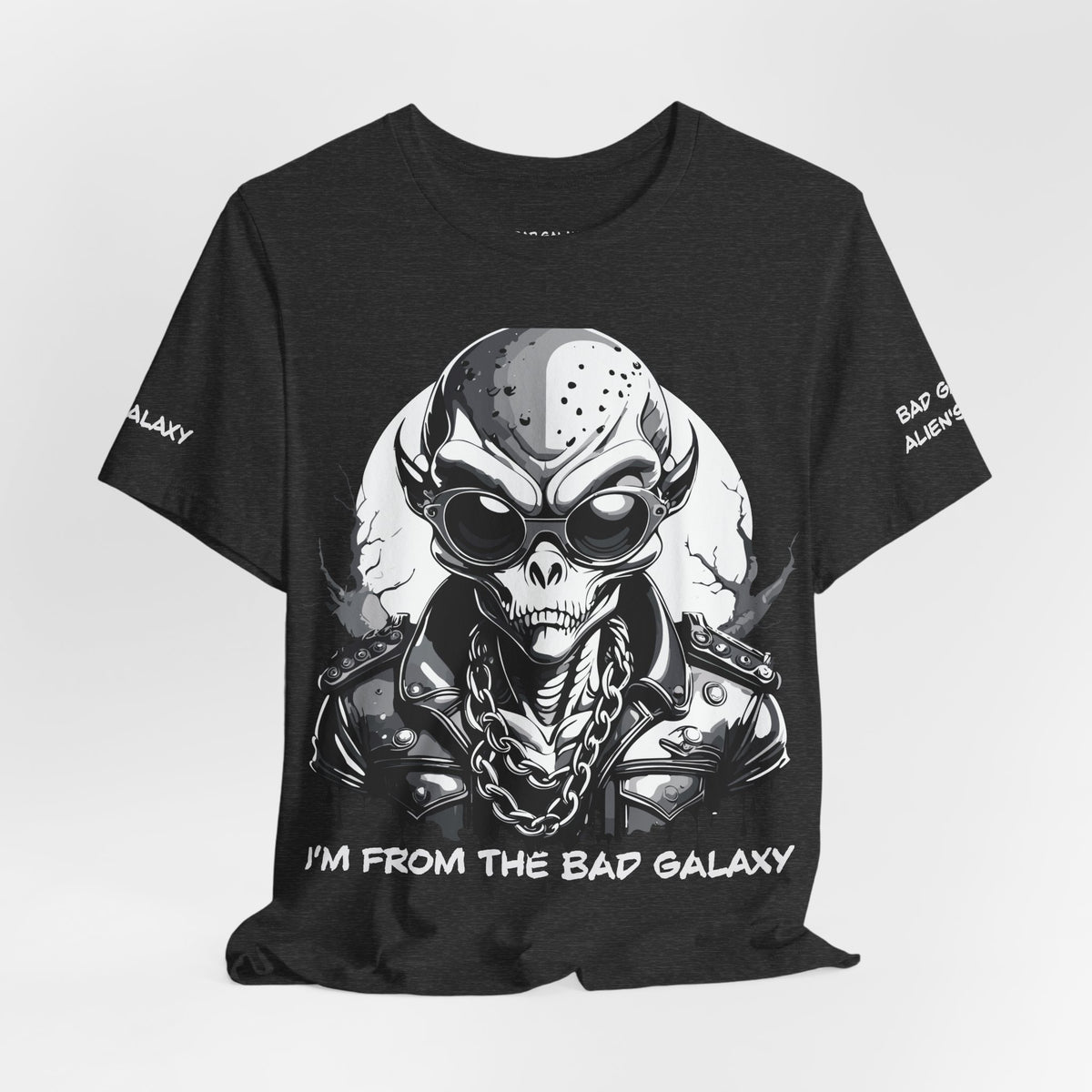 Alien Graphic Unisex Cotton Bella+Canvas Tee with Art Design b70