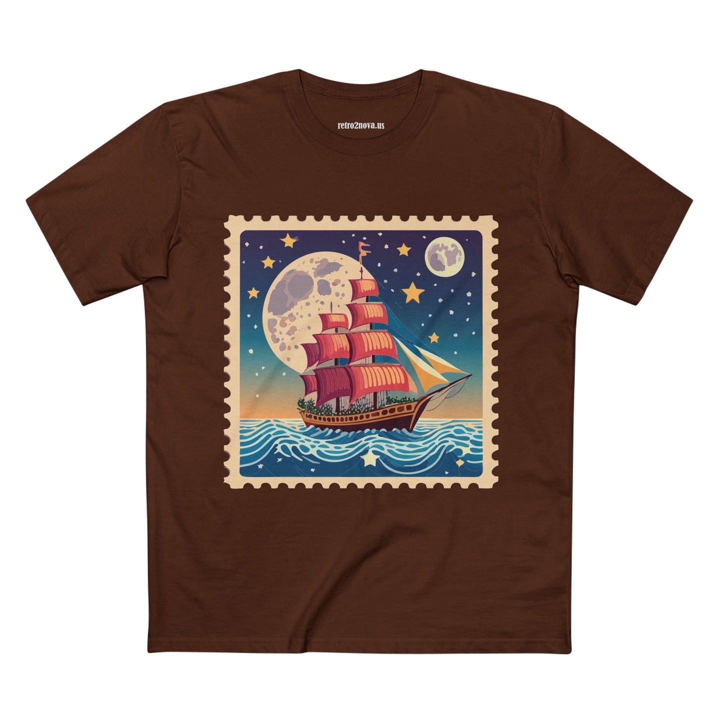 Stamp Shirt Postage Stamp Tee Unisex Premium Cotton Art Design Original Art By Retro2Nova Collection