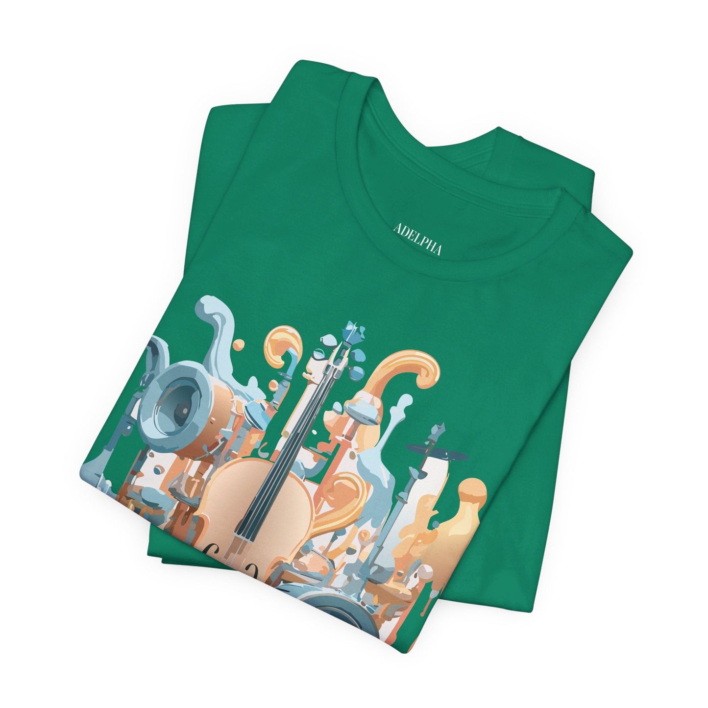 Adelpha Music Graphic T Shirt Unisex Jersey Short Sleeve Vintage Inspired Art Tee