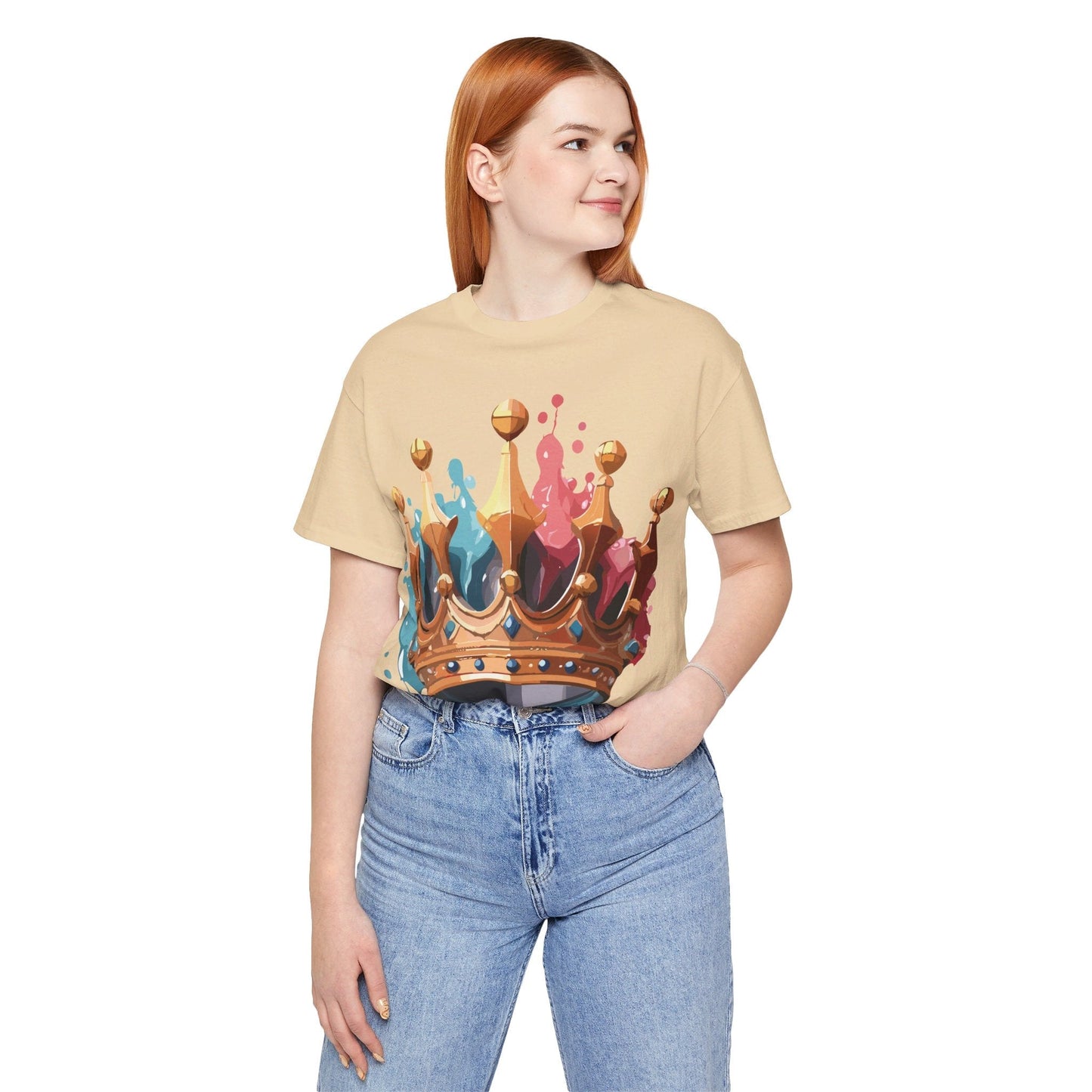 Adelpha Crown Graphic Tee Unisex Vintage Inspired Art Design Short Sleeve Premium Quality