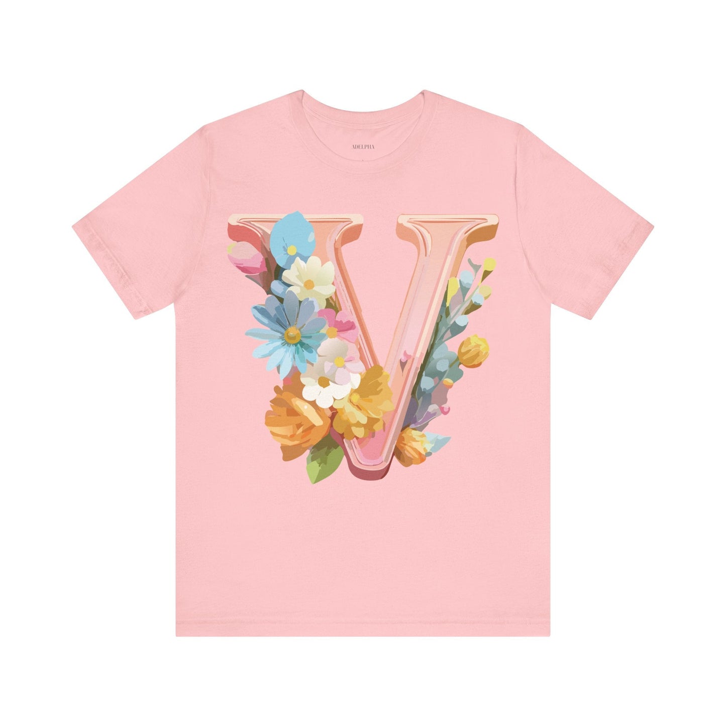 Letter V Shirt Unisex Graphic Tee With Vintage Inspired Artwork From Adelpha Official Edition