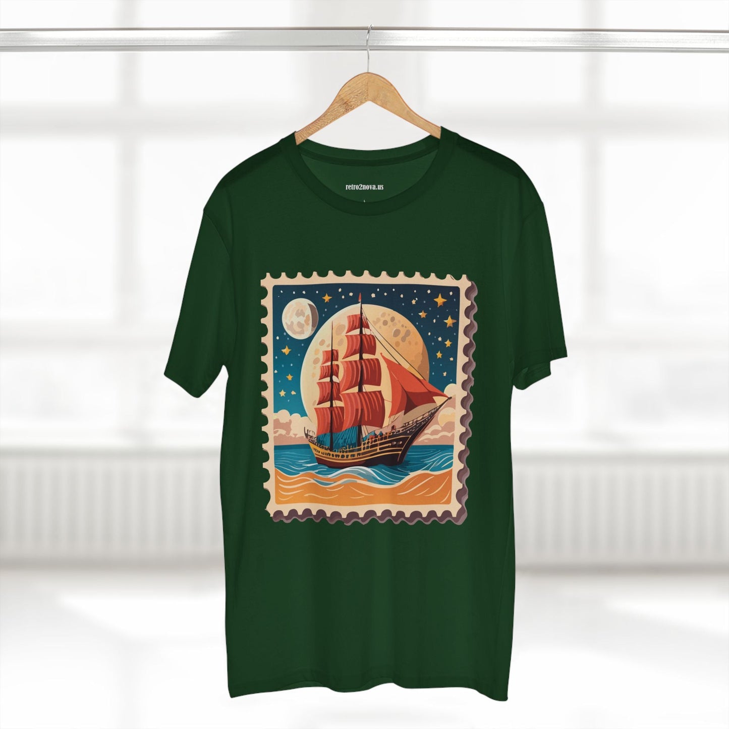 Stamp Shirt Postage Stamp Tee Unisex Premium Cotton Original Art Design By Retro2Nova