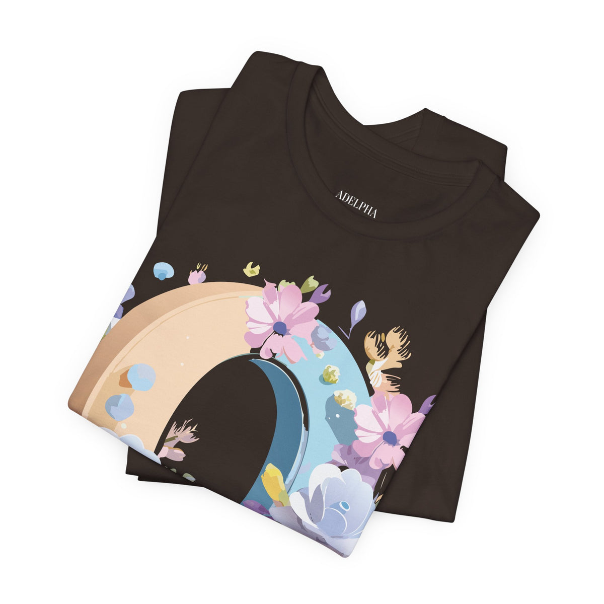 Letter O Graphic Unisex Cotton Bella+Canvas Tee with Art Letter Design