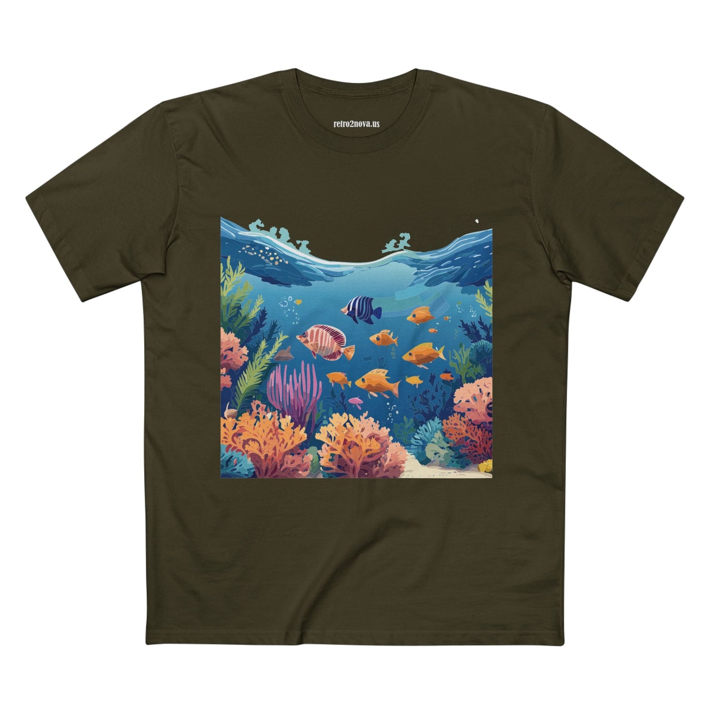 Ocean Shirt Ocean Pacific Unisex Premium Cotton Tee Featuring Original Art Design Retro2Nova