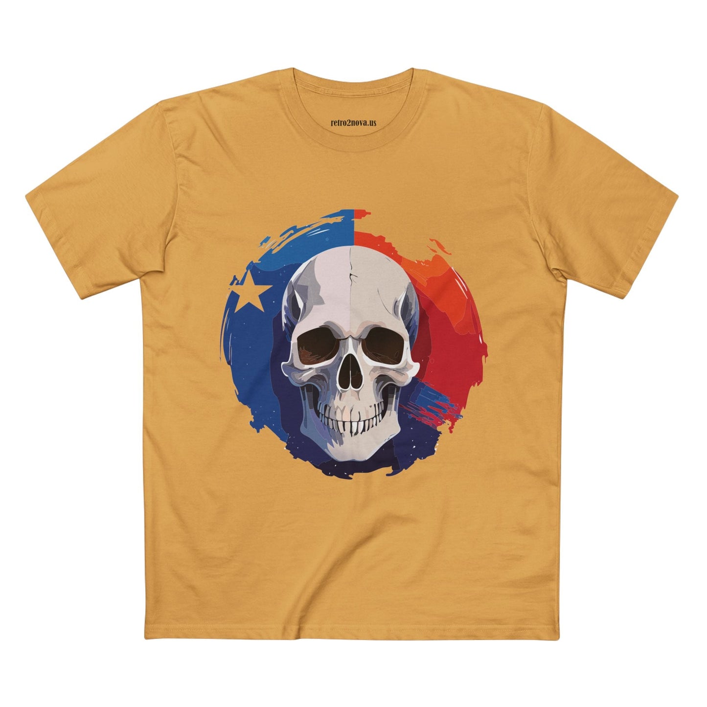Skull Skeleton Shirt Unisex Premium Cotton Tee With Original Art Design Retro2Nova