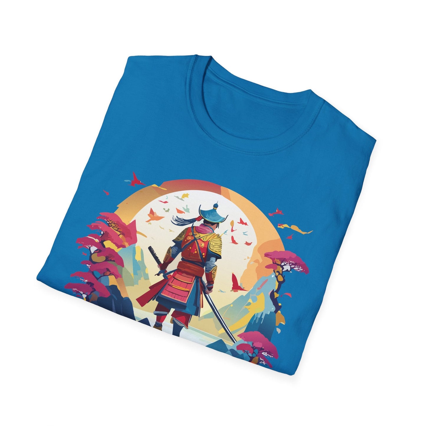 Samurai Shirt Unisex Tee Made With 100 Percent Ring Spun Cotton Soft Durable Comfort Gildan 64000