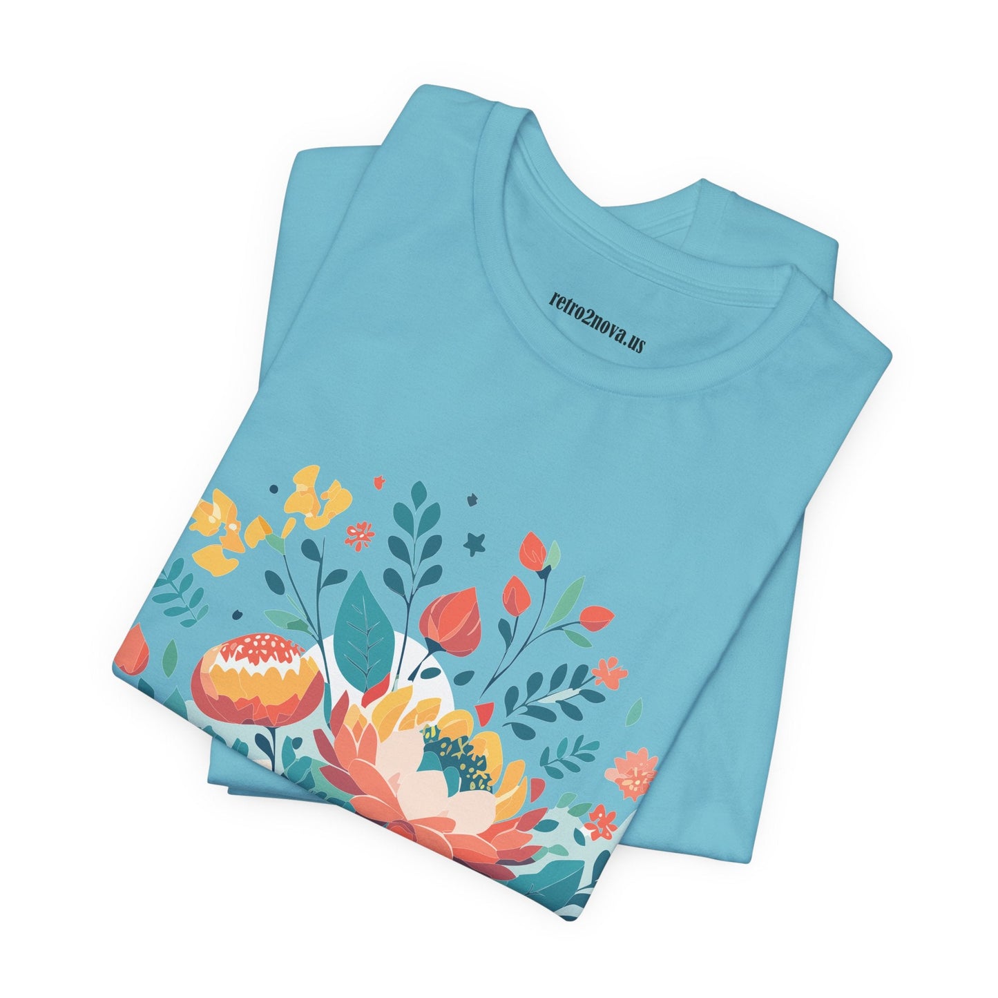 Flowers Shirt Floral Shirt Unisex Jersey Short Sleeve Tee Breathable Fabric Free Shipping