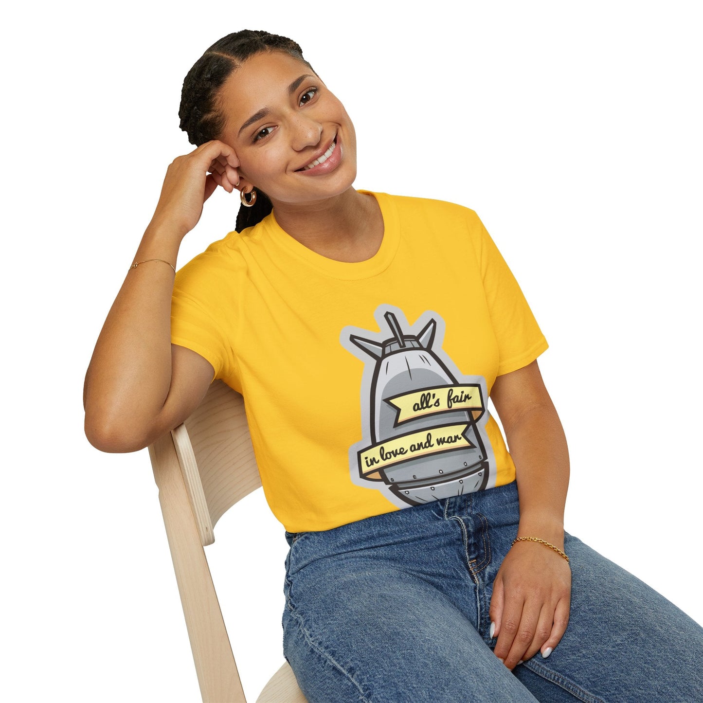 Cartoon T Shirt Animation T Shirt Funny Tee Shirt Unisex Gildan Softstyle 64000 100 Percent Cotton