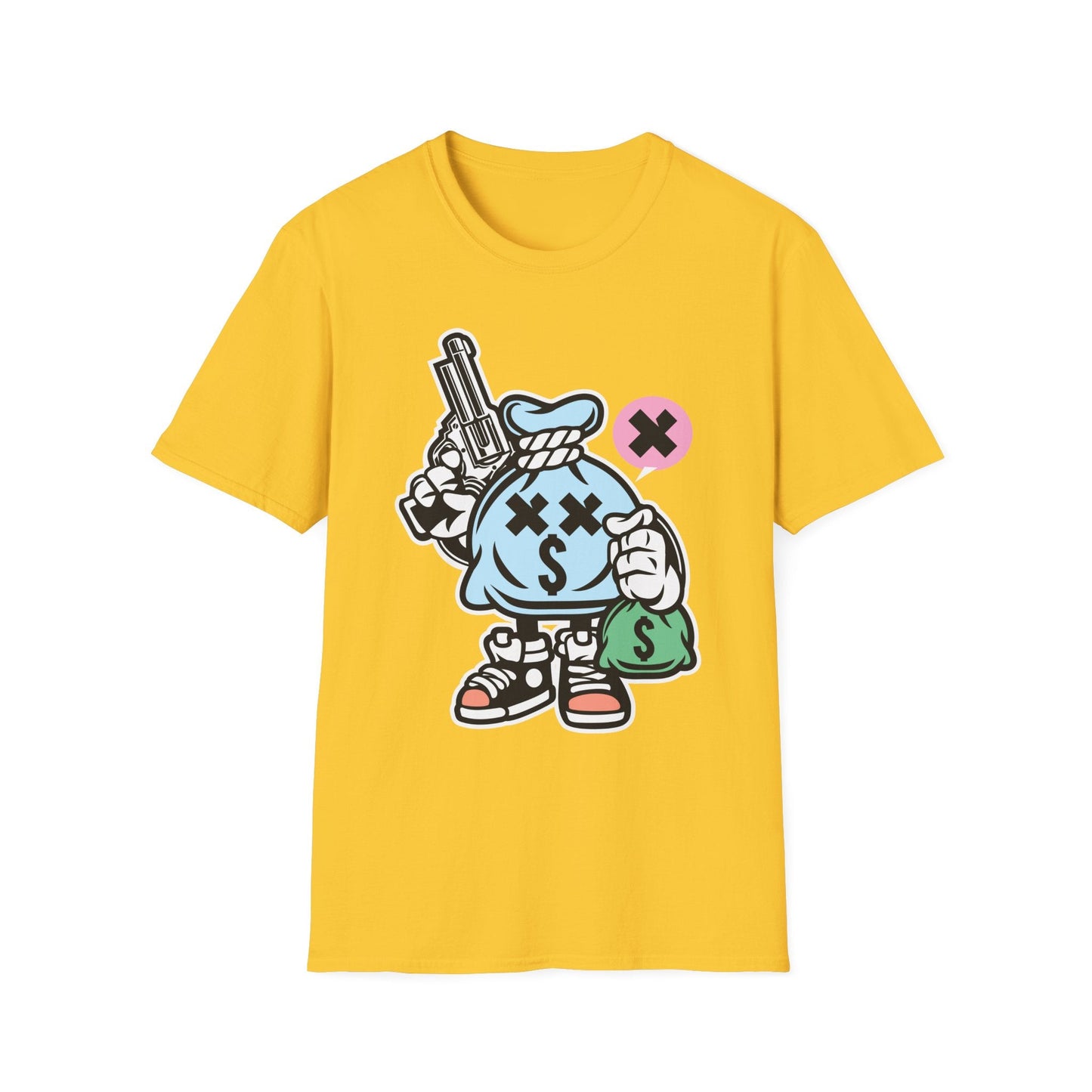 Cartoon T Shirt Animation T Shirt Funny Tee Unisex Gildan Softstyle 64000 100 Percent Cotton