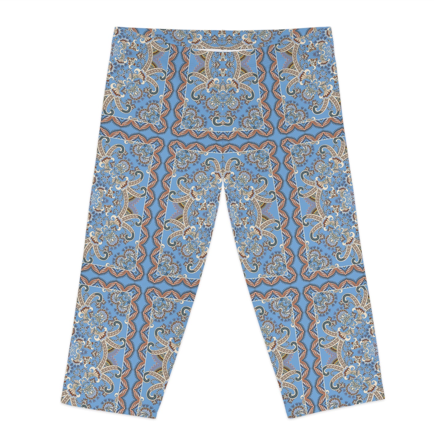 Capri leggings with traditional print