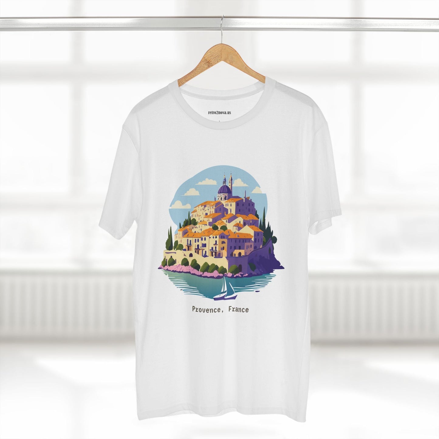 Travel Shirt Provence Tourist Unisex Premium Cotton Tee With Original Art Design Retro2Nova