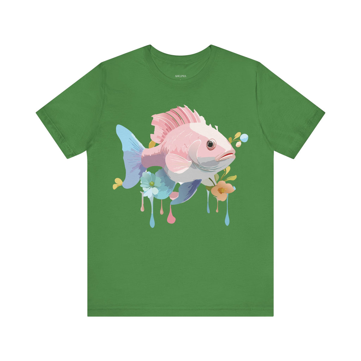 Fish Graphic Design Tee Bella+Canvas Unisex 100 Cotton Tee Shirt a107