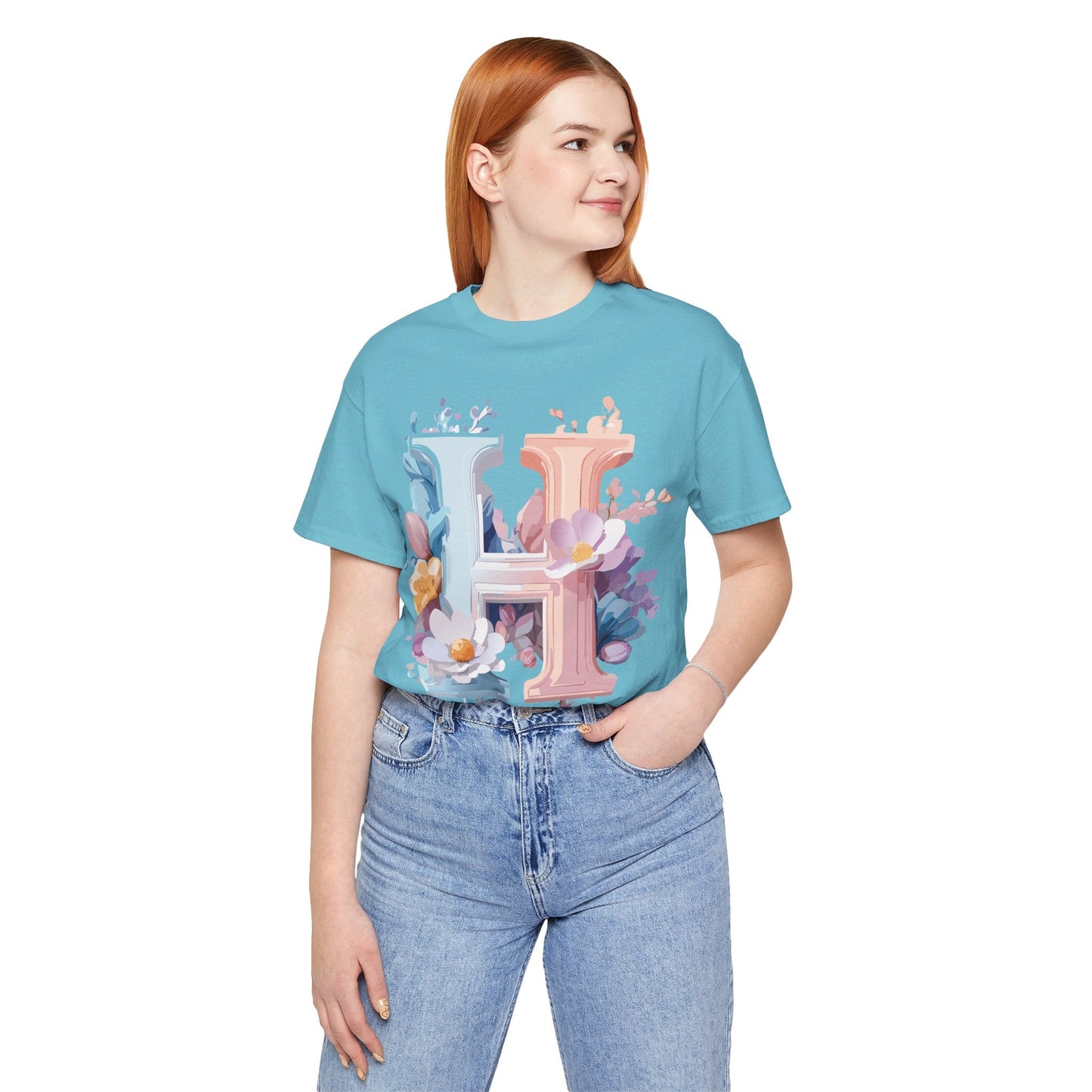 Adelpha Letter H Shirt Unisex Graphic Tee Vintage Inspired Art Design Short Sleeve