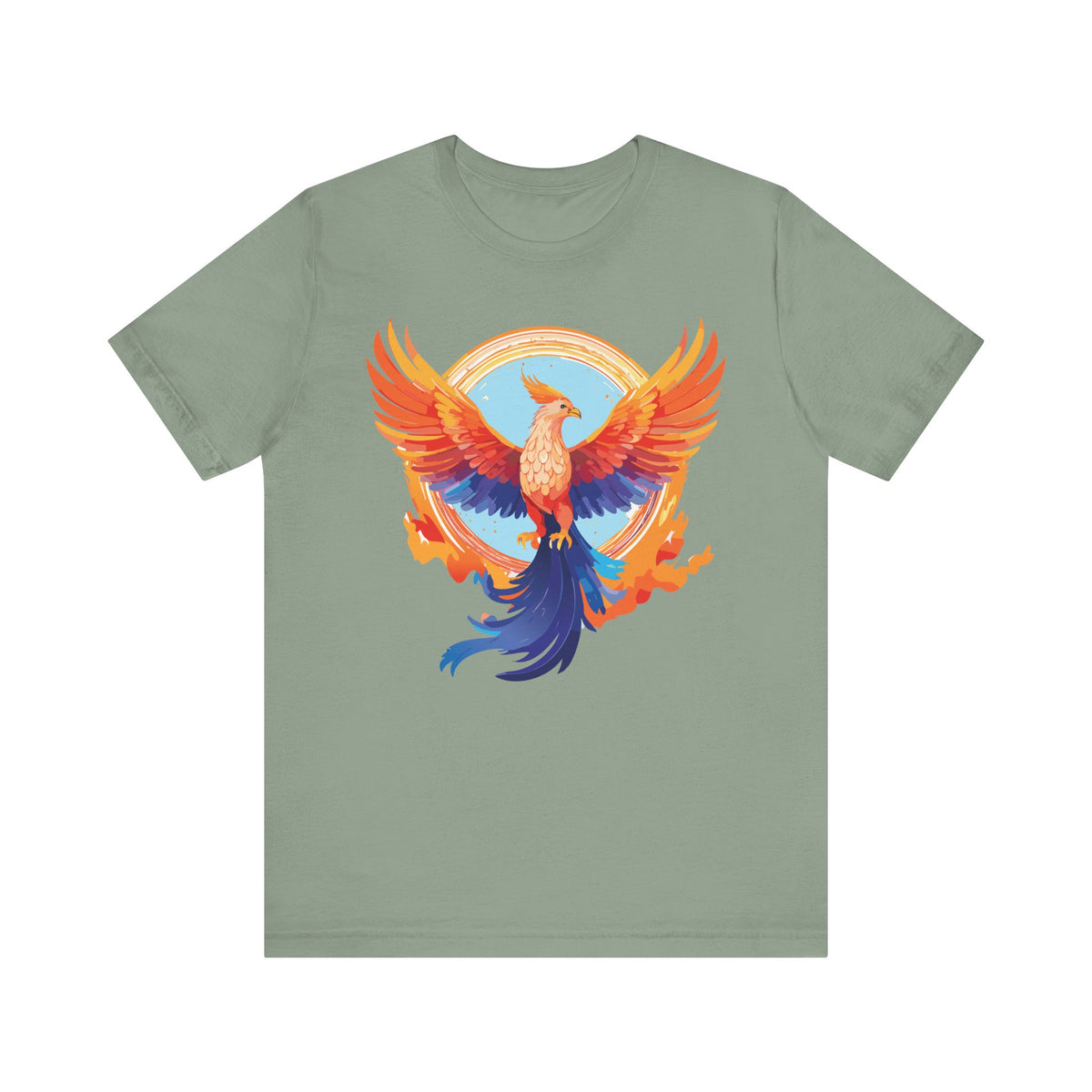 Bird Graphic Unisex Cotton Bella+Canvas Tee with Art Animal Design ab57