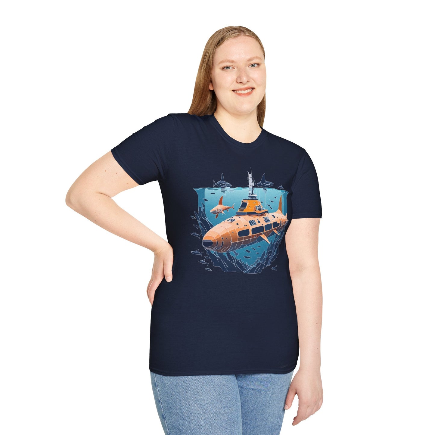 Ocean Graphic Unisex Softstyle Cotton Tee 10
