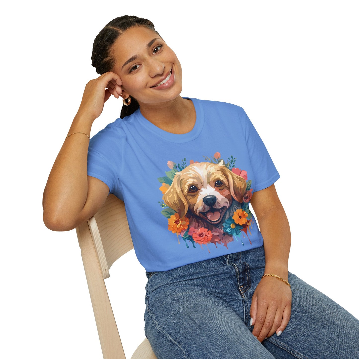 Dog Shirt Unisex Animal Tee Softstyle 64000 Gildan Cotton Tee