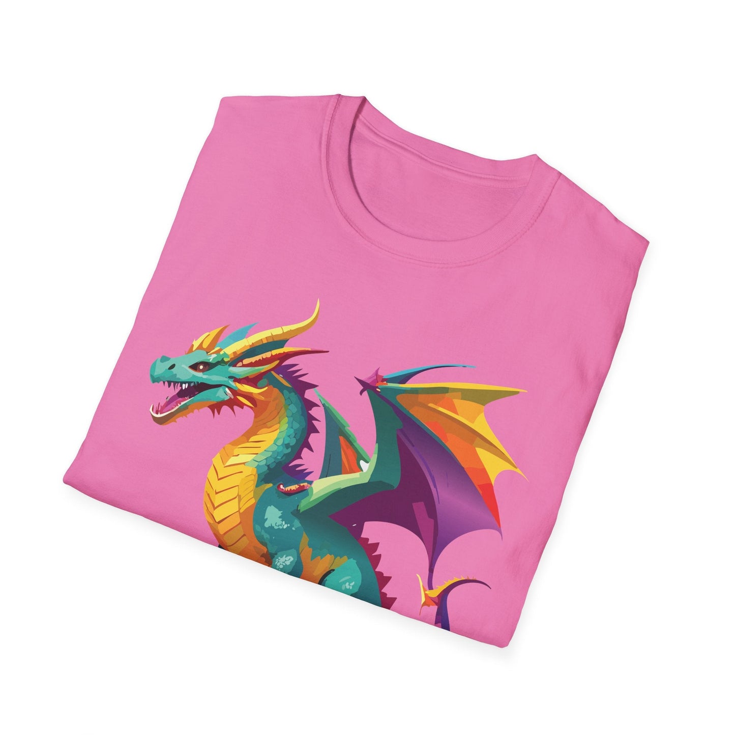 Dragon Graphic Unisex Cotton Softstyle Art Design Tee With Animals 10