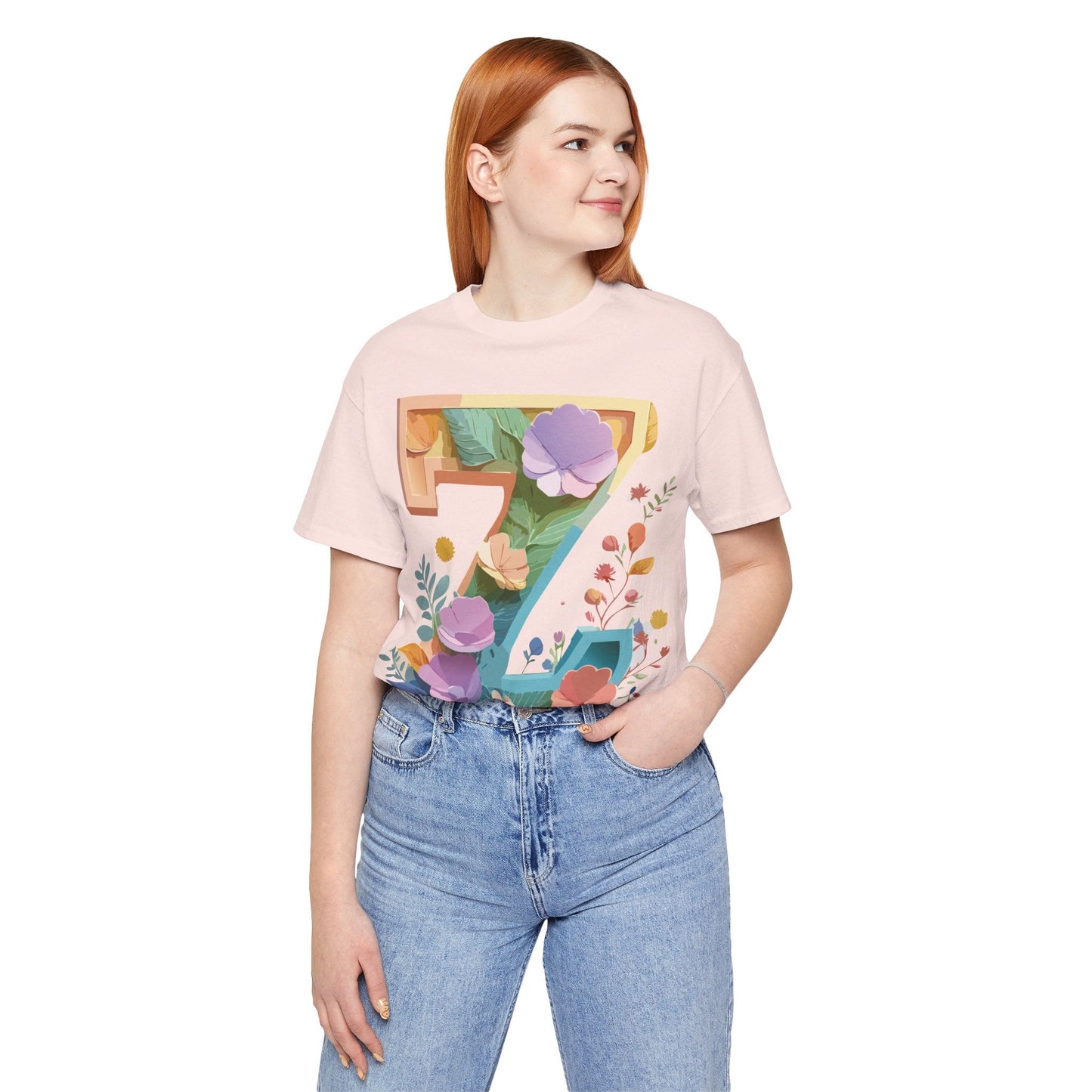 Unisex Letter Z Graphic Tee Premium by Adelpha Vintage Inspired Art Short Sleeve Shirt