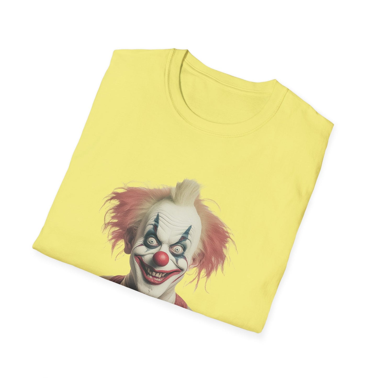 Clown Shirt Circus Tee Gildan Softstyle 64000 One Hundred Percent Ring Spun Cotton Lightweight