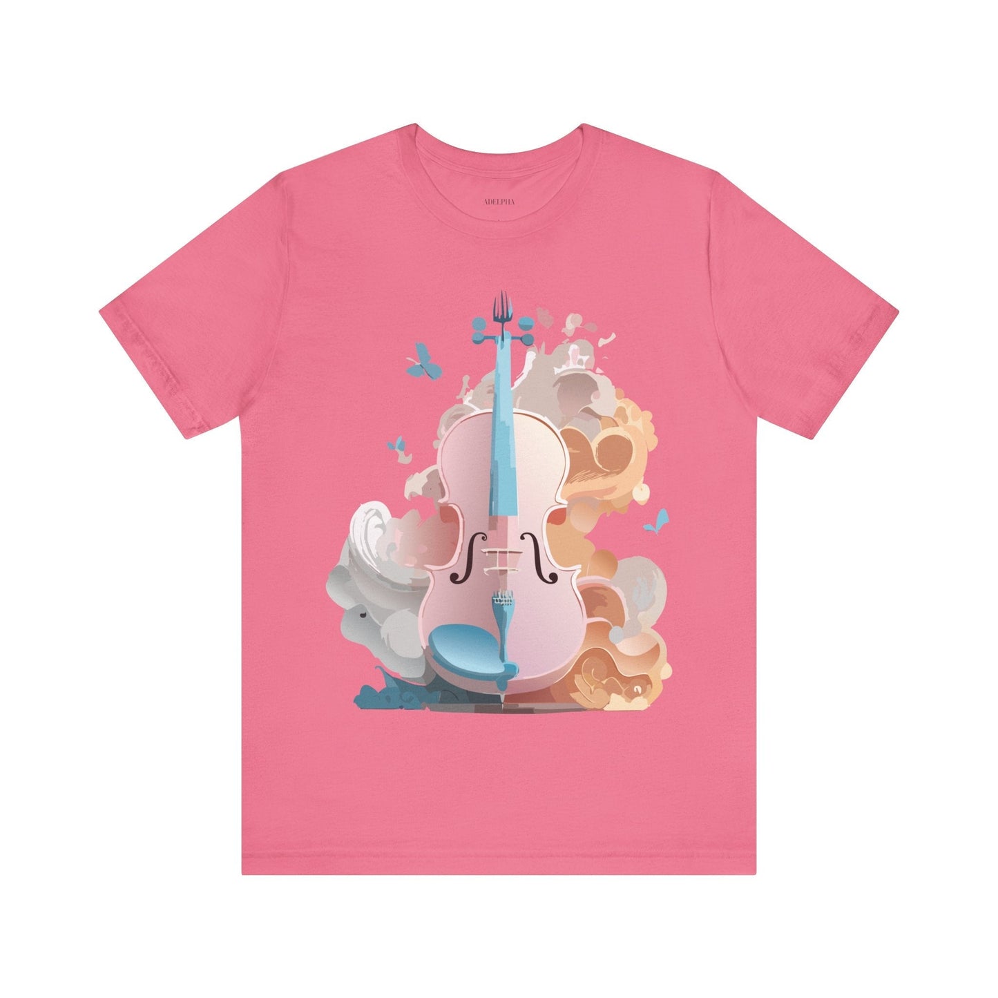 Music Graphic Unisex 100 Cotton Vintage Art with Musical Elements Tee 7