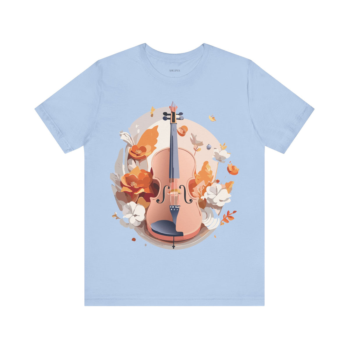 Music Graphic Unisex Cotton Bella+Canvas Tee with Art Design m173