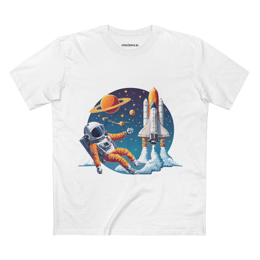 Cosmos Astronaut Graphic Tee Staple Unisex 100 Cotton Tee Shirt - CS-24