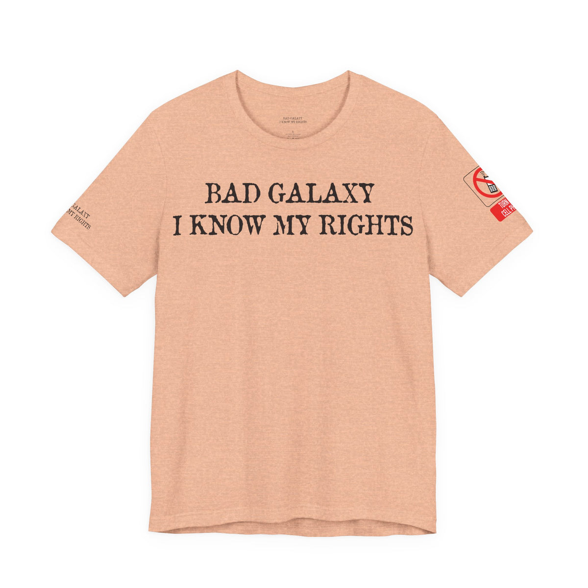 Art Red Stamp Graphic Unisex Cotton Bella+Canvas Tee with Art Design b98