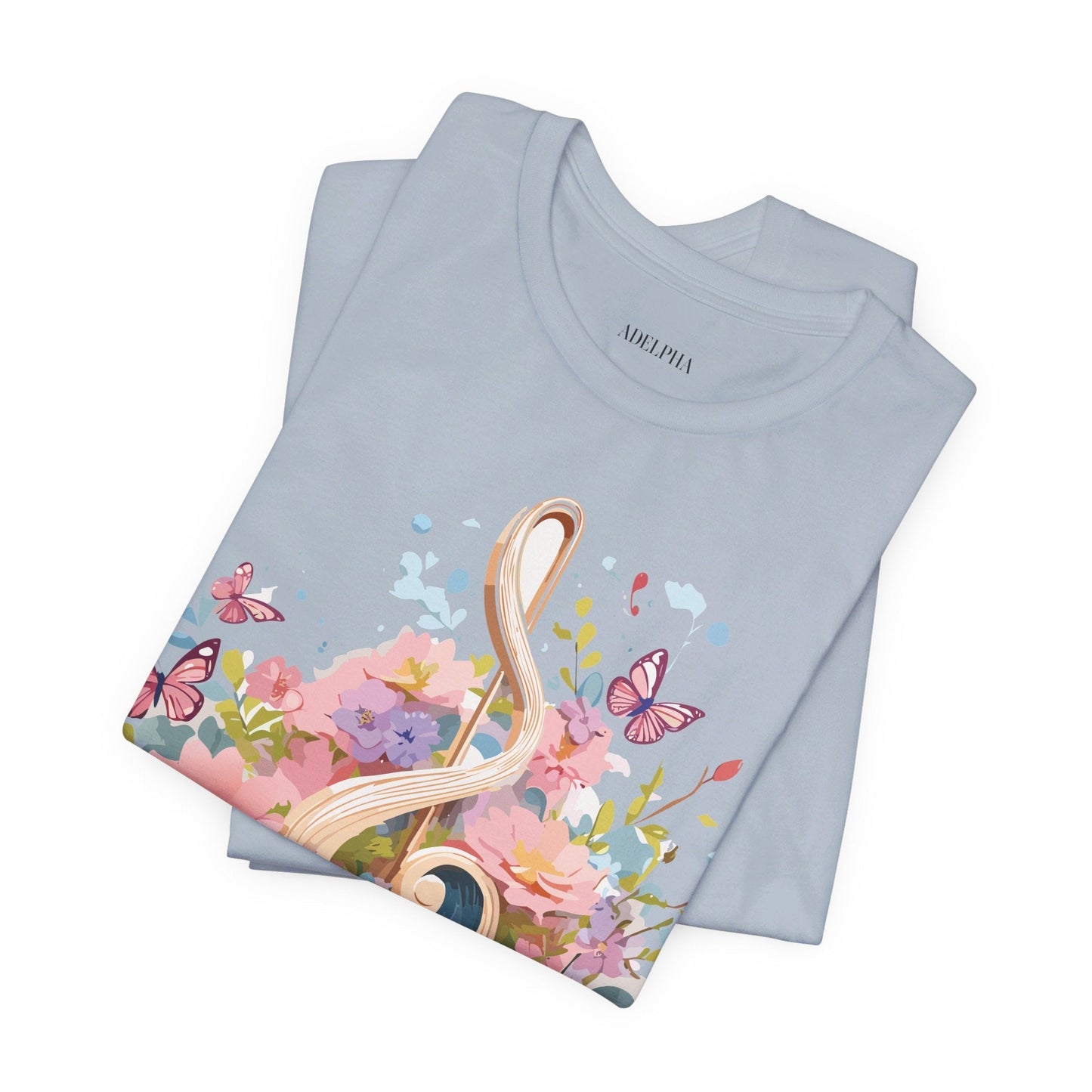 Music Graphic T Shirt Unisex Short Sleeve Adelpha Vintage Inspired Artwork Tee Premium Edition