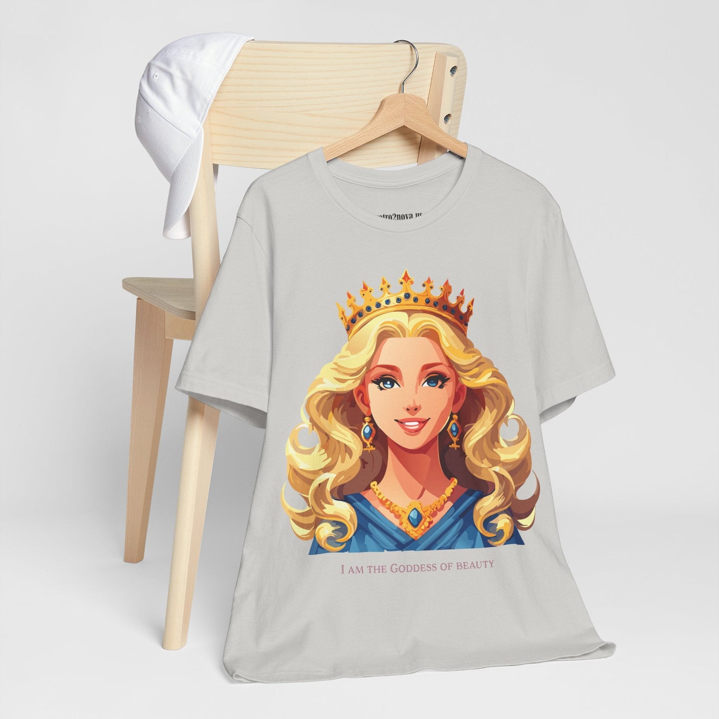 Goddess Shirt Graphic Tee Unisex Cotton Short Sleeve With Original Retro2Nova Art