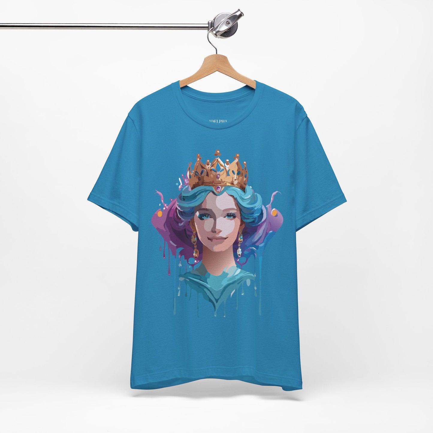 Queen Woman Portrait Graphic Unisex 100 Cotton Vintage Artwork Tee 1