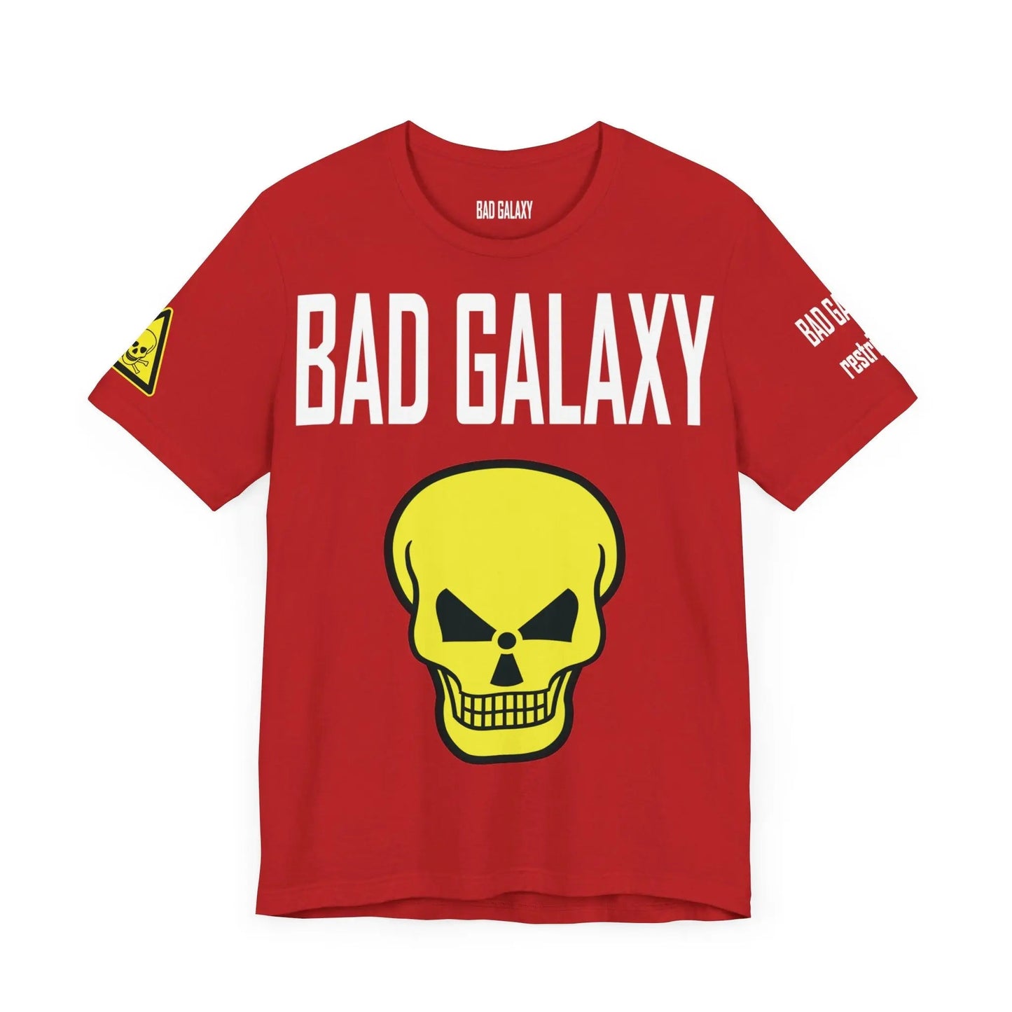 Bad Galaxy Skull T Shirt Made To Order 100 Percent Cotton Eco Friendly Inks USA Designed