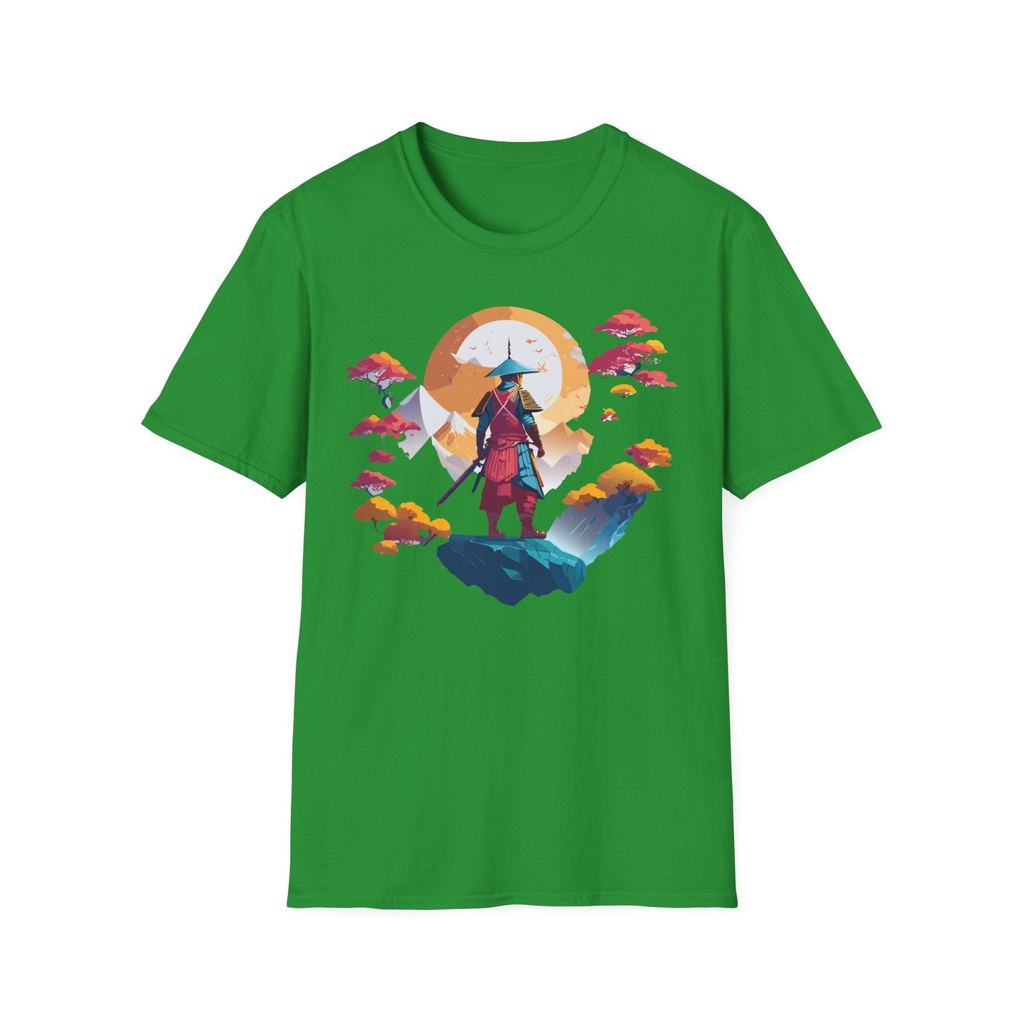Gildan Softstyle 64000 Samurai T Shirt Unisex Cotton Tee With Samurai Design Relaxed Fit