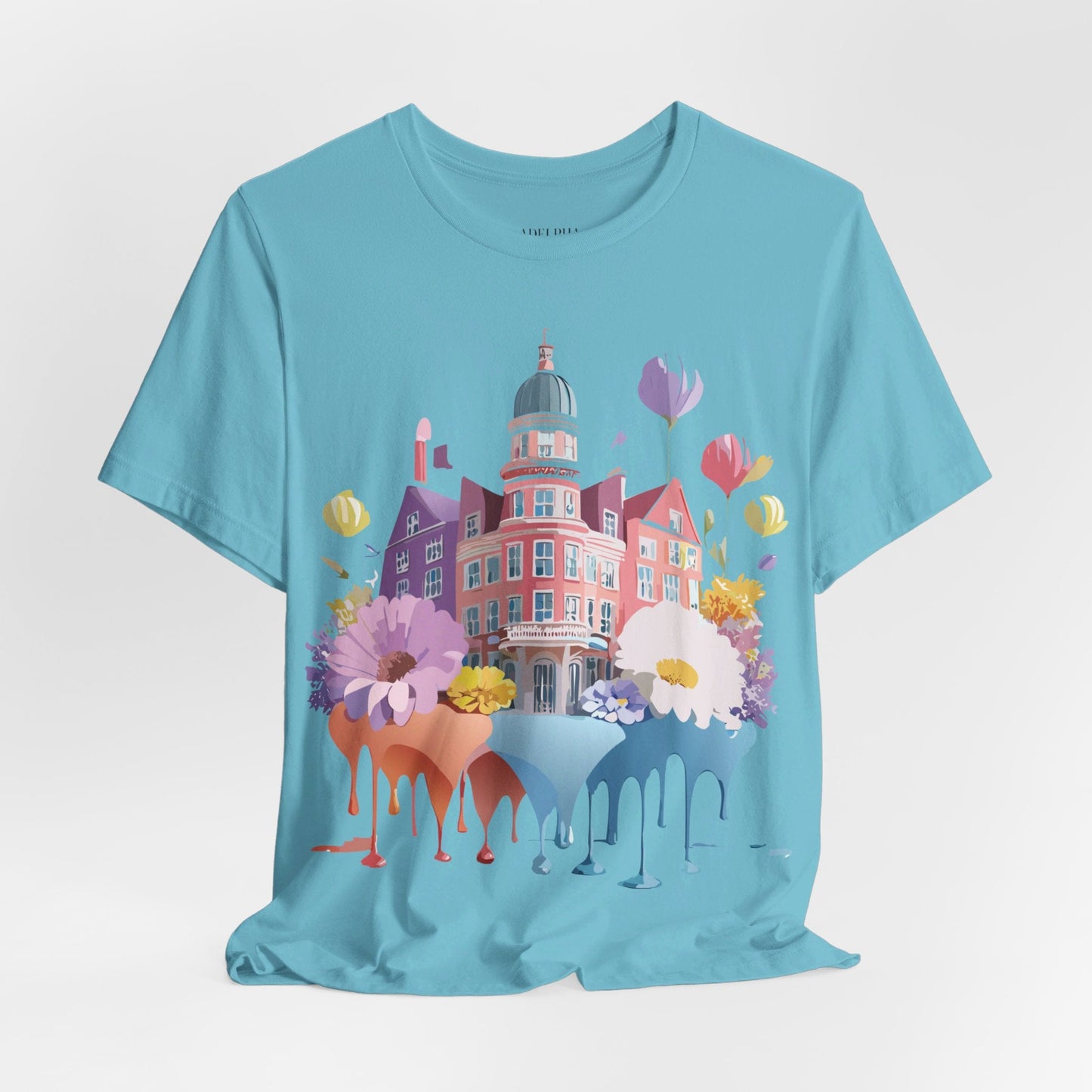 Unisex Graphic T Shirt With Adelpha Artwork Vintage Amsterdam Design Short Sleeve