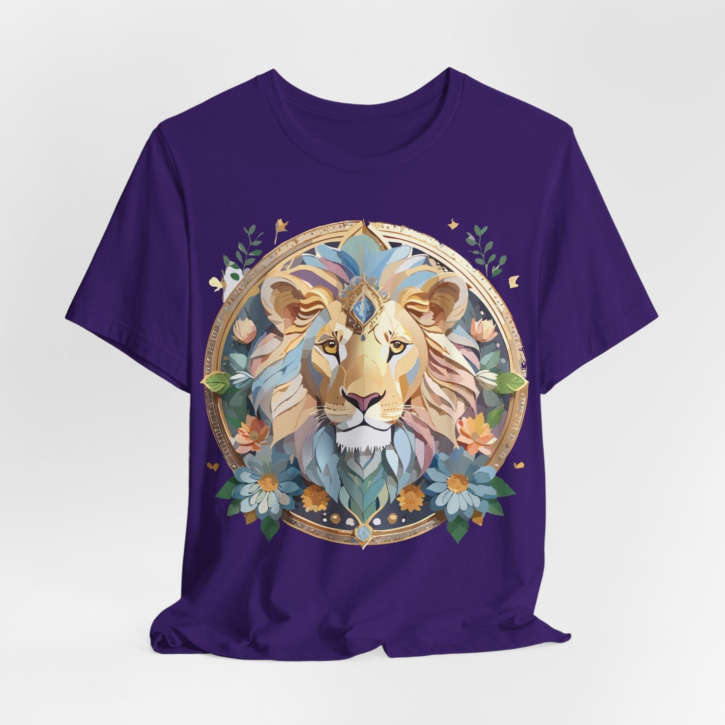 Medallion Graphic Unisex 100 Cotton Vintage Animal Medal Artwork Tee 60