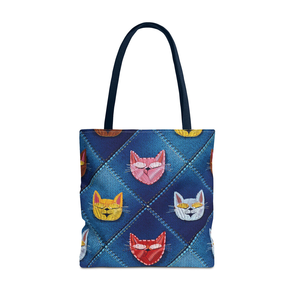 Love Day Graphic Design Denim Fabric Imitation Print Unisex Canvas Bag POLY 3 Sizes Tote Bag 201-21