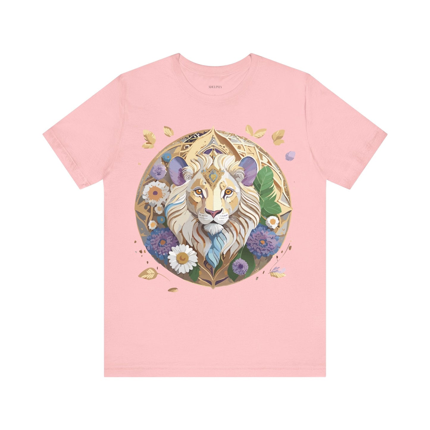 Adelpha Graphic Tee Unisex Medallion Shirt Vintage Inspired Art Design Short Sleeve