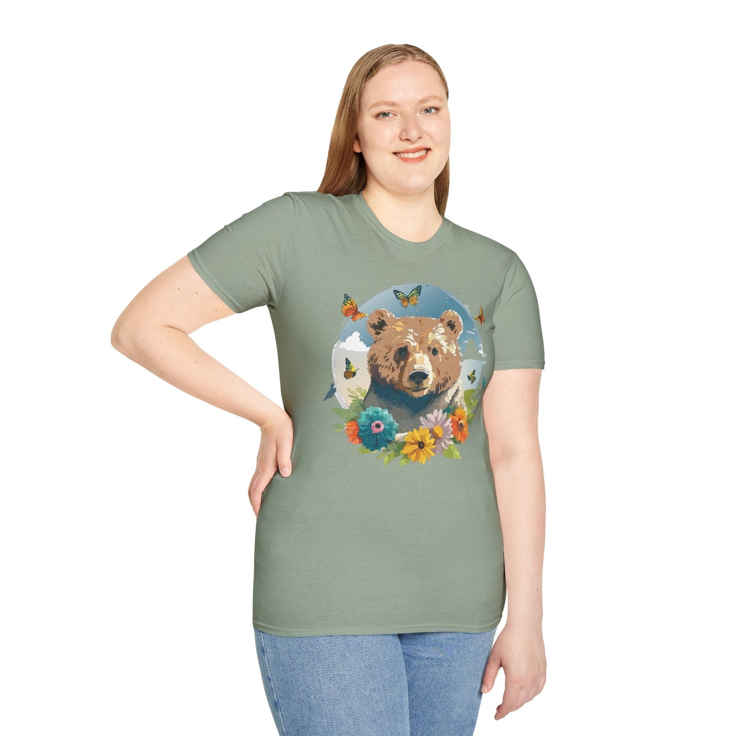 Bear T Shirt Unisex Teddy Bear Tee Softstyle 64000 Ring Spun Cotton Tee Lightweight Breathable