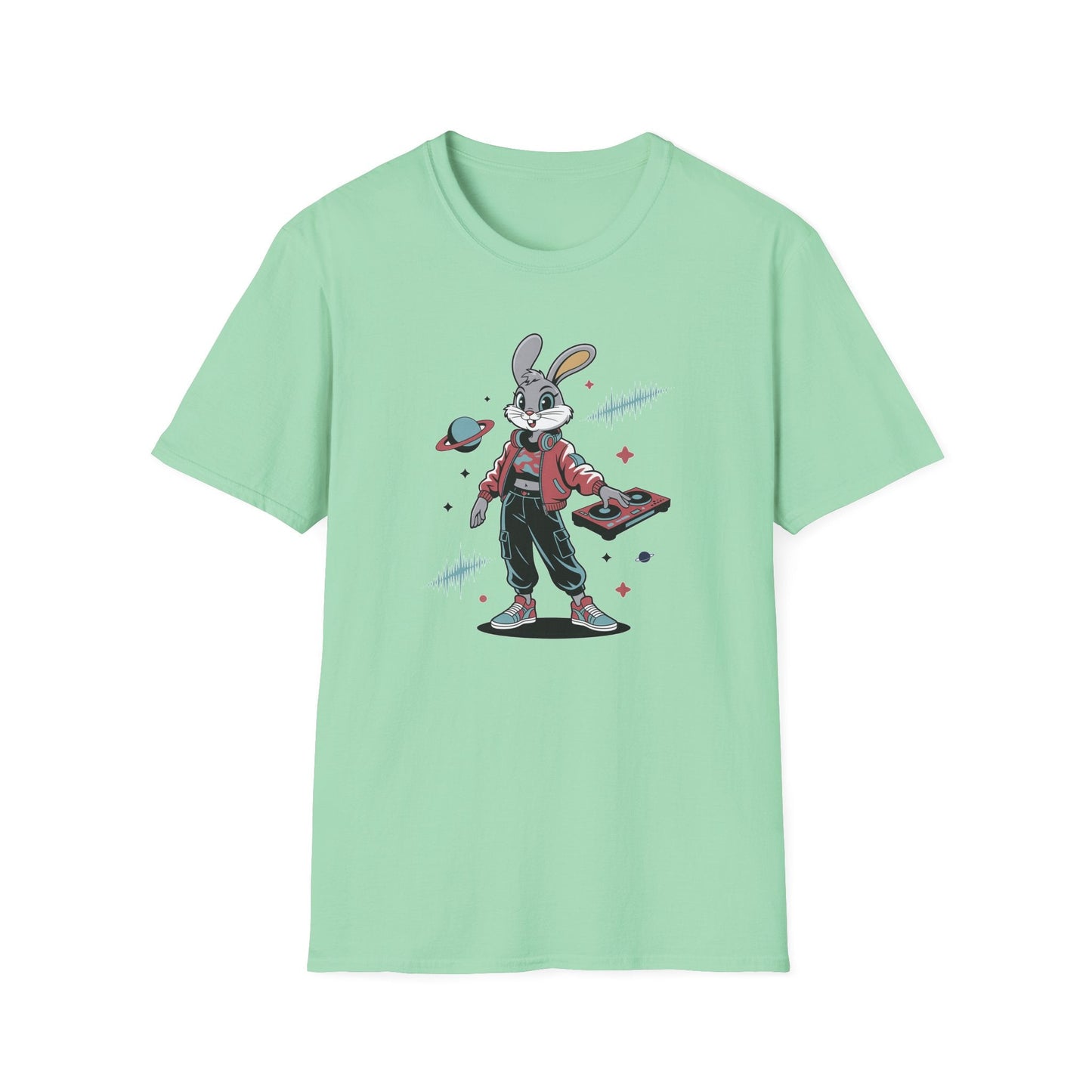Cartoon T Shirt With Animation And Funny Animals Tee Unisex Softstyle 100 Percent Ring Spun Cotton